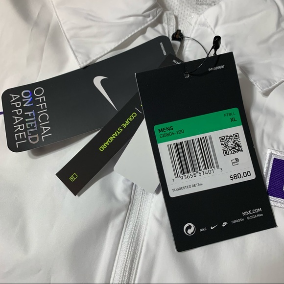 Nike Football LSU Tigers 1/2 Zip Coaches Jacket - Picture 4 of 4